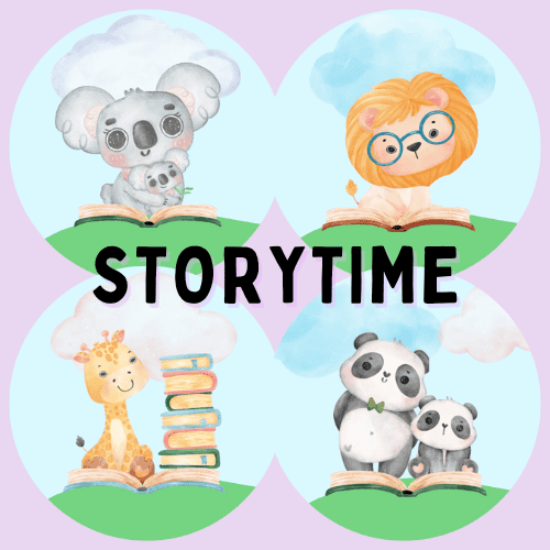 East Baton Rouge Parish Library| image: storytime brand square graphic